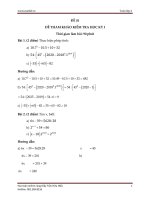 10 đề THI học kì 1 TOÁN 6  đáp án 