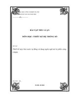 Thiết kế máy bán nước tự động sử dụng ngôn ngữ mô tả phần cứng