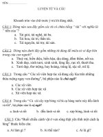 phiếu ôn tập cho học sinh khối lớp 4  tiểu học cao bá quát