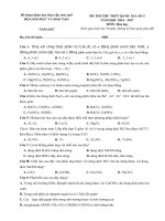 Đề thi thử thpt quốc gia có đáp án theo theo cấu trúc mới môn hóa học năm 2017 bộ giáo dục và đào tạo mã 5 | Đề thi đại học, Hóa học - Ôn Luyện