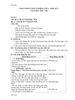 GIÁO án HĐTN lớp 1 HK1 KN TT  NGỐC NGỐC 