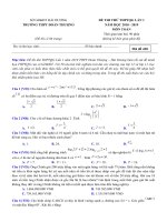 Đề thi thử môn toán kỳ thi THPT quốc gia năm 2019 có giải chi tiết mã 2 | Toán học, Đề thi đại học - Ôn Luyện