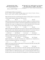 Đề thi thử thpt quốc gia có đáp án chi tiết môn hóa học năm 2017 trường thpt nguyễn đăng đạo lần 1 | Đề thi đại học, Hóa học - Ôn Luyện