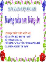 giáo án thỏ mẹ và cô