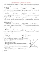 Đề trắc nghiệm ôn tập chương 1 và chương 2 môn toán hình học lớp 11 | Toán học, Lớp 11 - Ôn Luyện