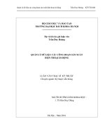 Quản lý dữ liệu các công đoạn sản xuất điện thoại di động 