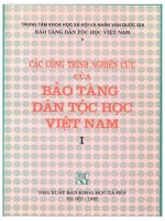 Các công trình nghiên cứu của Bảo tàng dân tộc học Việt Nam (I)