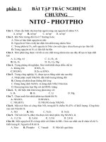 Bài tập trắc nghiệm về nito photpho môn hóa học lớp 11 phần 2 | Lớp 11, Hóa học - Ôn Luyện