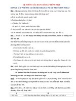 HỆ THỐNG bài tập và gợi ý bài tập TIẾNG VIỆT 9 