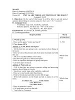 Giáo án Tiếng Anh lớp 3 - Trần Thị Thu - tuần 23