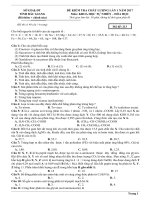 Đề kiểm tra chất lượng có đáp án chi tiết môn hóa học năm 2017 sở GDĐT bắc giang lần 1 | Đề thi đại học, Hóa học - Ôn Luyện