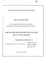 thiết kế tiết diện dầm bê tông cốt thép tối ưu về mặt kinh tế 