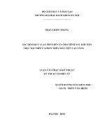 Xác định quy luật phân bổ của độ chính xác khi tiện trục dài thép cacbon trên máy tiện vạn năng 