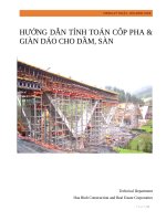 Hướng dẫn tính toán cốp pha, giàn giáo trong xây dựng