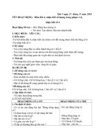 giao an toan nhận biết số 4