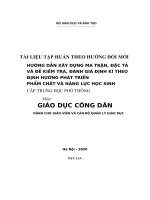 GDCD   tai lieu tap huan ma tran de kiem tra