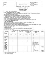 Đề kiểm tra bài viết số 1 môn ngữ văn lớp 11 | Ngữ văn, Lớp 11 - Ôn Luyện