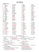 Ôn tập Tiếng Anh lớp 12 trường THPT Thành Nhân có đáp án | Tiếng Anh, Lớp 12 - Ôn Luyện