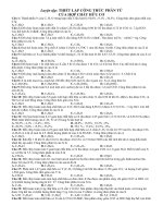 Bài tập trắc nghiệm về thiết lập công thức phân tử của hợp chất hữu cơ môn hóa học lớp 11 | Lớp 11, Hóa học - Ôn Luyện