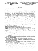 Đề kiểm tra định kì môn ngữ văn lớp 11 năm 2017 trường thpt nguyễn bỉnh khiêm | Ngữ văn, Lớp 11 - Ôn Luyện