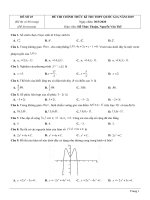 Đề thi thử tốt nghiệp THPT quốc gia môn toán - Hồ Thức Thuận | Toán học, Đề thi đại học - Ôn Luyện