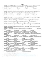 Đề Thi Thử môn Tiếng Anh kỳ thi THPT quốc gia năm 2018 mã 3 | Đề thi đại học, Tiếng Anh - Ôn Luyện