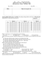 Đề kiểm tra 1 tiết học kì 2 môn lịch sử lớp 10 năm 2016 | Lớp 10, Lịch sử - Ôn Luyện