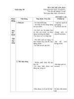 Giáo án tuần 5 chủ đề nhánh Cơ thể của tôi