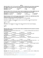 Đề Thi Thử môn Tiếng Anh kỳ thi THPT quốc gia năm 2018 mã 15 | Đề thi đại học, Tiếng Anh - Ôn Luyện