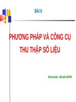 PHƯƠNG PHÁP và CÔNG cụ THU THẬP số LIỆU pptx _ NCKH (slide nhìn biến dạng, tải về đẹp lung linh)