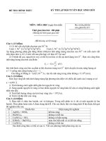 Đề thi học sinh giỏi môn hóa học lớp 11 năm 2012 sở GDĐT quảng ninh | Lớp 11, Hóa học - Ôn Luyện