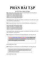 Bài tập ôn tập cuối kì môn Hệ Điều Hành