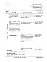 Giáo án tuần 7 chủ đề 