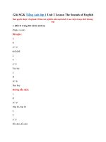 Tải Giải Tiếng Anh lớp 1 Unit 2 Lesson The Sounds of English SGK - Sách Cánh Diều Tiếng Anh lớp 1 Unit 2: My Toys