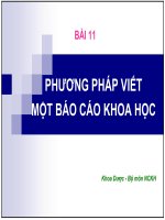 PHƯƠNG PHÁP VIẾT báo cáo KQNC pptx _ NCKH (slide nhìn biến dạng, tải về đẹp lung linh)