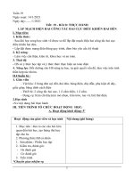 Giáo án công nghệ  9 kì 2 soạn 5 hoạt động mới nhất theo cv 5512