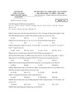 Đề thi thử thpt quốc gia có đáp án chi tiết môn hóa học năm 2017 trường thpt chuyên thoại ngọc hầu lần 1 | Đề thi đại học, Hóa học - Ôn Luyện
