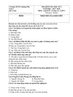 Lịch sử - Địa lý 5 - Học kì 1