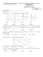 Đề thi thử THPT quốc gia môn toán trường THPT Chuyên Vĩnh Phúc - Lần 3 | Toán học, Đề thi đại học - Ôn Luyện