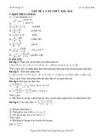 ĐỀ CƯƠNG ÔN TẬP HỌC KỲ 2 LỚP 9 VÀ TUYỂN SINH LỚP ...