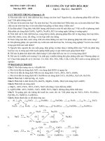 Đề cương ôn tập học kì 2 môn Hóa lớp 12 THPT Yên Hòa - Đề cương số 1 | Lớp 12, Hóa học - Ôn Luyện