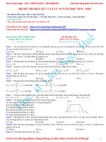 BỘ 10 đề THI lý 10 4 đề đầu 