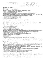 Đáp án chi tiết đề thi khối c d môn ngữ văn lớp 11 năm 2014 trường thpt ngô thì nhậm | Ngữ văn, Lớp 11 - Ôn Luyện