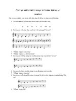 ÔN TẬP KIẾN THỨC NHẠC LÝ MÔN ÂM NHẠC KHỐI 8