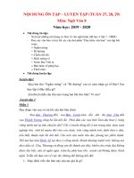 ÔN TẬP NGỮ VĂN 8 TUẦN 27, 28, 29 ( Tháng 3 )