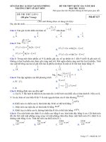 Đề thi thử THPT Quốc gia 2018 môn Toán trường Lê Quý Đôn – Hải Phòng lần 1 | Toán học, Đề thi đại học - Ôn Luyện
