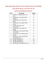 Đề thi thử THPT quốc gia môn toán năm 2019 môn Toán có đáp án mã 39 | Toán học, Đề thi đại học - Ôn Luyện