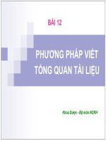 PHƯƠNG PHÁP VIẾT TỔNG QUAN tài LIỆU pptx _ NCKH (slide nhìn biến dạng, tải về đẹp lung linh)
