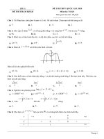 Đề thi thử môn toán kỳ thi THPT quốc gia năm 2020 có giải chi tiết mã 13 | Toán học, Đề thi đại học - Ôn Luyện