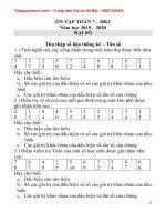 Đề cương ôn tập HK2 môn Toán 7 năm 2019-2020 - Gia sư Hà Nội